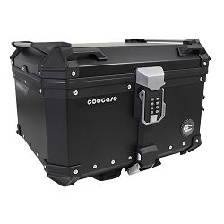 KUFER CENTRALNY ALUMINIOWY COOCASE 55L KEYLESS Z WYSUWANYM OPARCIEM CZARNY