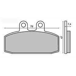 KLOCKI HAMULCOWE SINTER - TECH RMS 225100063 APRILLA SCARABEO 125