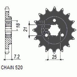 ZEBATKA NAPEDOWA SUNSTAR SUNF335-15