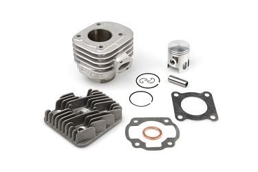 CYLINDER NICASILOWY Z GŁOWICĄ AIRSAL T6 MINARELLI HORIZONTAL APRILIA GULIVER BENELLI 491 RIEJU FIRST YAMAHA JOG NEOS 47,6MM 2T
