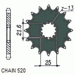 ZEBATKA NAPEDOWA SUNSTAR SUNF325-12 (WYCOFANA Z PRODUKCJI)