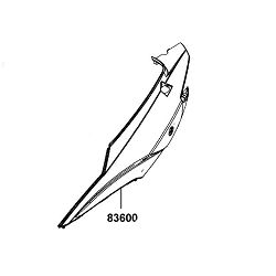 OSŁONA BOCZNA LEWA AGILITY RS 50 83600-LGB5-E10-N1P