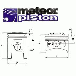 TŁOK METEOR VESPA P 125 K (53,90)