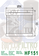 image 2 for FILTR OLEJU HIFLO HF151 BMW F 650/ APRILIA 600/650