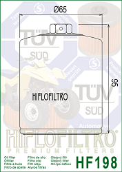 image 2 for FILTR OLEJU HIFLO HF198 POLARIS 570/600/700/800/900, VICTORY