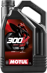 image 1 for OLEJ SILNIKOWY MOTUL 300V 10W40 4T SYNTETYCZNY 4L 
