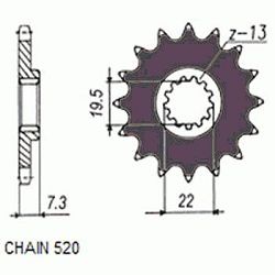 ZEBATKA NAPEDOWA SUNSTAR SUNF324-16