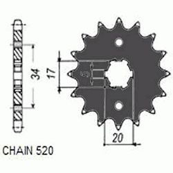 ZEBATKA NAPEDOWA SUNSTAR SUNF339-11