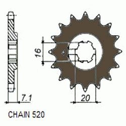ZEBATKA NAPEDOWA SUNSTAR SUNF354-10