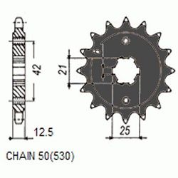ZEBATKA NAPEDOWA SUNSTAR SUNF507-17