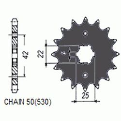 ZEBATKA NAPEDOWA SUNSTAR SUNF508-16