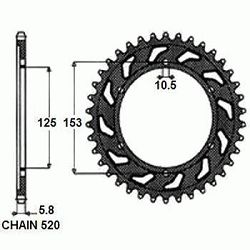 ZEBATKA NAPEDZANA STALOWA SUNSTAR SUNR1-3565-50 (WYCOFANA Z PRODUKCJI)