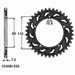 ZEBATKA NAPEDZANA STALOWA SUNSTAR SUNR1-4329-43