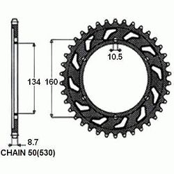 ZEBATKA NAPEDZANA STALOWA SUNSTAR SUNR1-5635-41