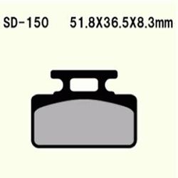 KLOCKI HAMULCOWE VESRAH SEMI-METALLIC VD-150