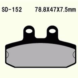 KLOCKI HAMULCOWE VESRAH SEMI-METALLIC VD-152 (FA256)