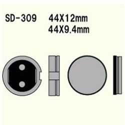 KLOCKI HAMULCOWE VESRAH SEMI-METALLIC  VD-309