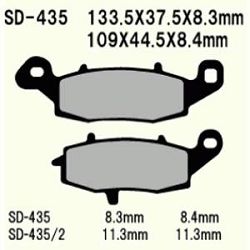 KLOCKI HAMULCOWE VESRAH SEMI-METALLIC  VD-435/3