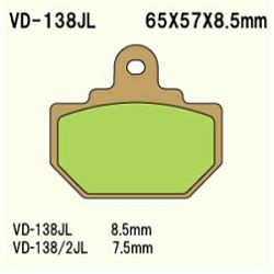 KLOCKI HAMULCOWE VESRAH SINTERED METAL  VD-138JL