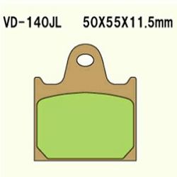 KLOCKI HAMULCOWE VESRAH SINTERED METAL  VD-140JL