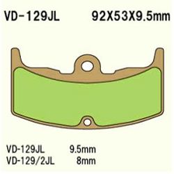 KLOCKI HAMULCOWE VESRAH SINTERED METAL  VD-129/2JL