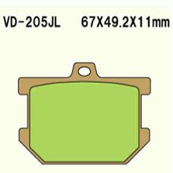 KLOCKI HAMULCOWE VESRAH SINTERED METAL VD-205JL