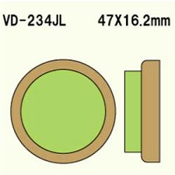 KLOCKI HAMULCOWE VESRAH SINTERED METAL VD-234JL