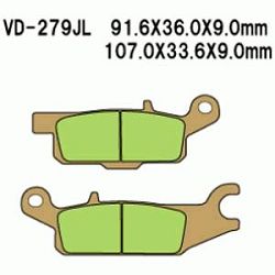KLOCKI HAMULCOWE VESRAH SINTERED METAL VD-279/2JL