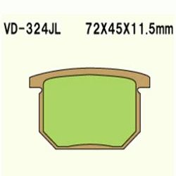 KLOCKI HAMULCOWE VESRAH SINTERED METAL VD-324JL