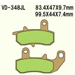 KLOCKI HAMULCOWE VESRAH SINTERED METAL VD-348JL