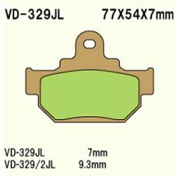 KLOCKI HAMULCOWE VESRAH SINTERED METAL VD-329/2JL