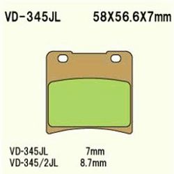 KLOCKI HAMULCOWE VESRAH SINTERED METAL VD-345/2JL