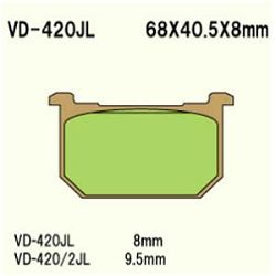 KLOCKI HAMULCOWE VESRAH SINTERED METAL VD-420JL