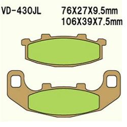 KLOCKI HAMULCOWE VESRAH SINTERED METAL VD-430JL