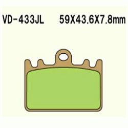 KLOCKI HAMULCOWE VESRAH SINTERED METAL VD-433JL