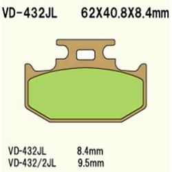 KLOCKI HAMULCOWE VESRAH SINTERED METAL VD-432/2JL
