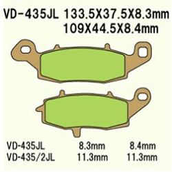 KLOCKI HAMULCOWE VESRAH SINTERED METAL VD-435/3JL