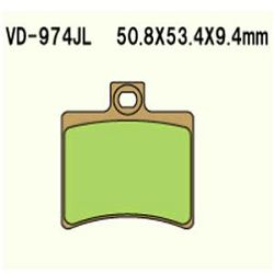 KLOCKI HAMULCOWE VESRAH SINTERED METAL VD-974JL
