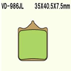 KLOCKI HAMULCOWE VESRAH SINTERED METAL VD-986JL (4 KL. W OP.)