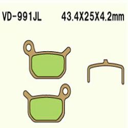 KLOCKI HAMULCOWE VESRAH SINTERED METAL VD-991JL