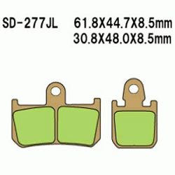 KLOCKI HAMULCOWE VESRAH SINTERED METAL VD-277RJLXX