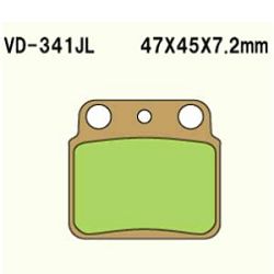 KLOCKI HAMULCOWE VESRAH SINTERED METAL VD-341SRJL