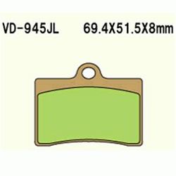 KLOCKI HAMULCOWE VESRAH SINTERED METAL VD-945SRJL