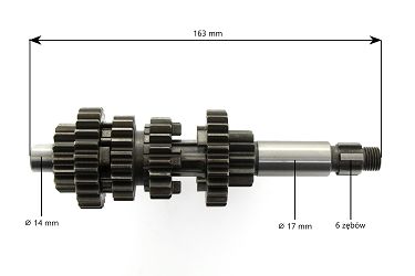 image 4 for WAŁEK GŁÓWNY SKRZYNI BIEGÓW PIERWOTNY POWER FORCE HT1E40MB.05.01