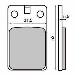 KLOCKI HAMULCOWE F10-F12