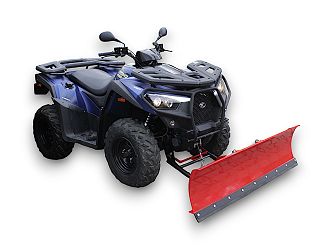 PŁUG UNIWERSALNY ATV QUAD 150X40 (CM) CZERWONY Z PŁYTĄ MONTAŻOWĄ KYMCO MXU YAMAHA GRIZZLY KODIAK KINGQUAD KAWASAKI KVF INNE
