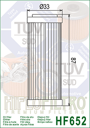 image 2 for FILTR OLEJU HIFLO HF652 KTM EXC SXF 350/ 400/ 450/ 503/ 530