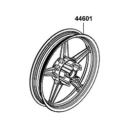 WHEEL COMP FR CAST 44601-LGB5-E10-NEA