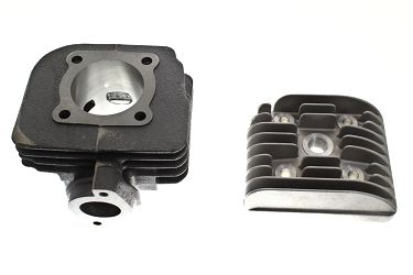 CYLINDER ŻELIWNY Z GŁOWICĄ POWER FORCE APRILIA HABANA SUZUKI ADDRESS DERBI VAMOS MORINI 47MM 2T
