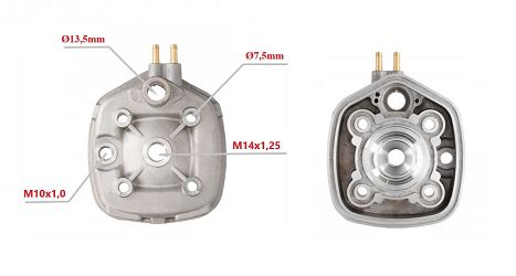 CYLINDER ŻELIWNY Z GŁOWICĄ POWER FORCE APRILIA SR BENELLI 491 YAMAHA AEROX MINARELLI HORIZONTAL 47MM 2T